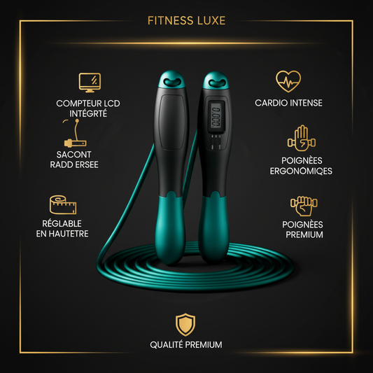 Infographie corde à sauter connectée